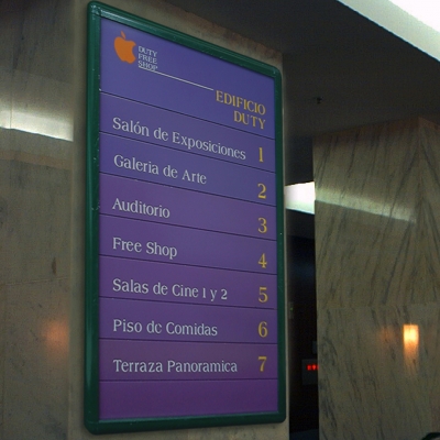 Cartel indicador
