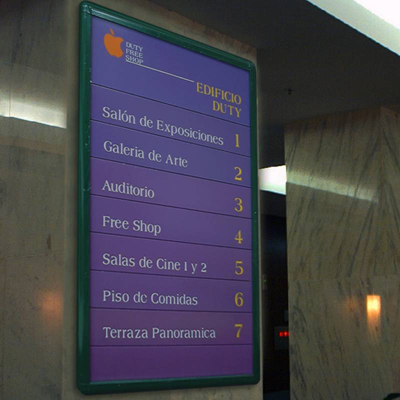Cartel indicador