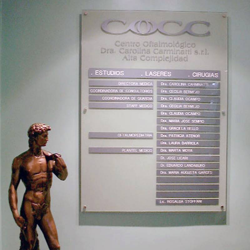 Cartel indicador