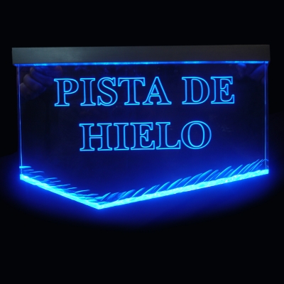    Cartel Pista de Hielo