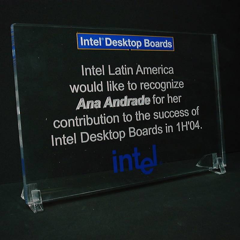 Placa para reconocimiento