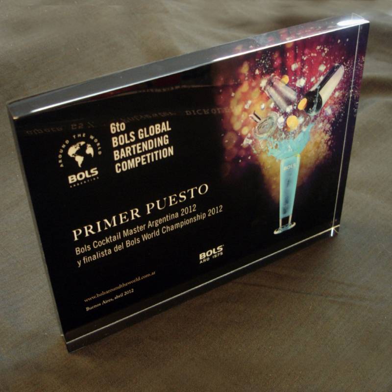 Placa de acrílico-Reconocimiento