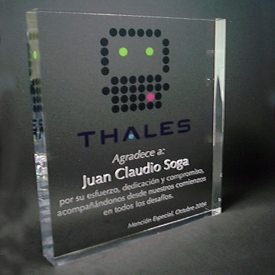 Reconocimiento impreso