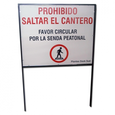 Cartelera de prohibido