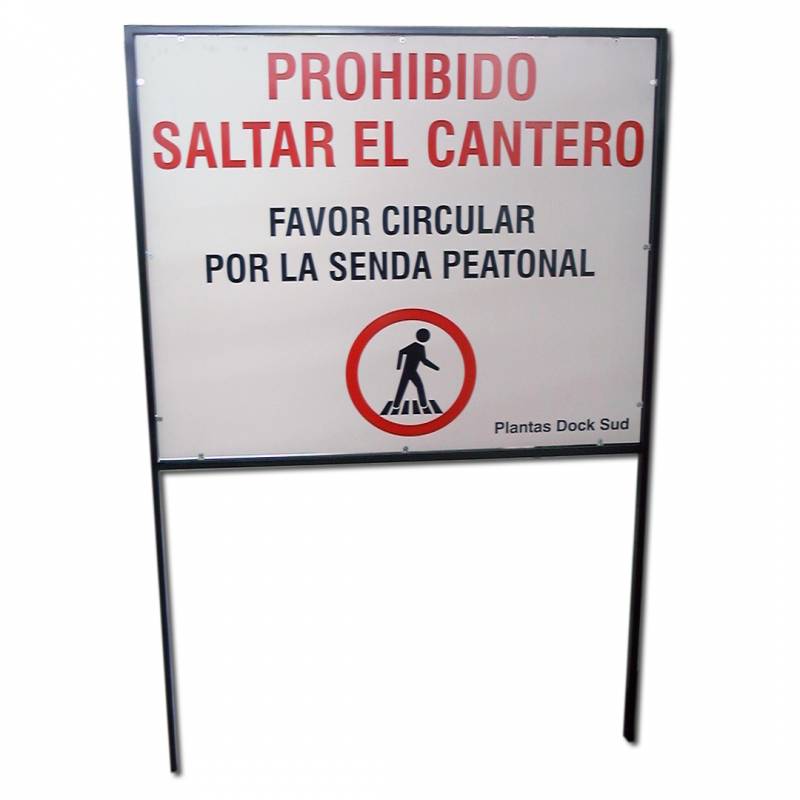 Cartelera de prohibido