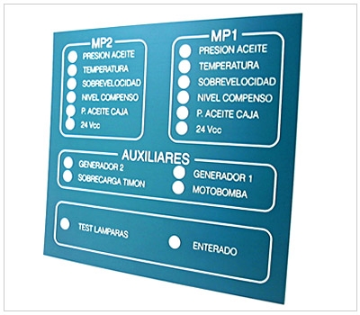 Tablero grabado